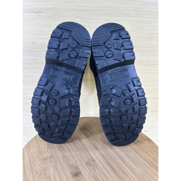 NEW Wolverine Floorhand Black Leather Steel Toe Boots Womens Size 9 - Picture 8 of 8